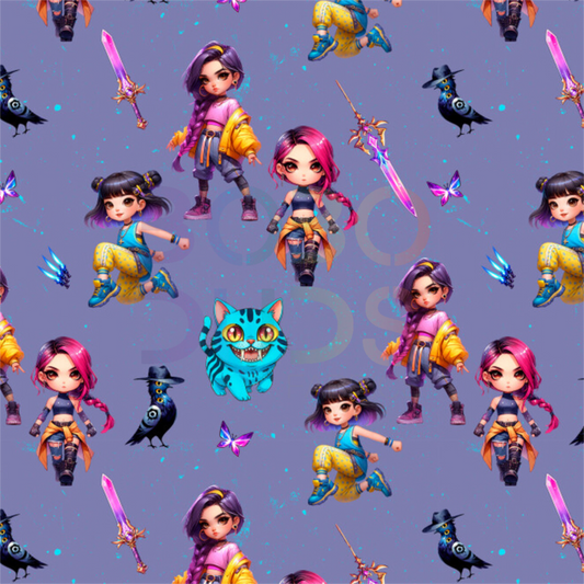 Demon pop stars purple