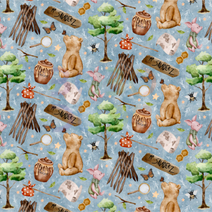 Pooh and pig in the woods