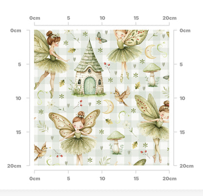 Green fairies (gingham)