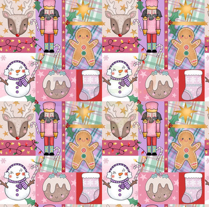 Christmas patchwork (pastel)