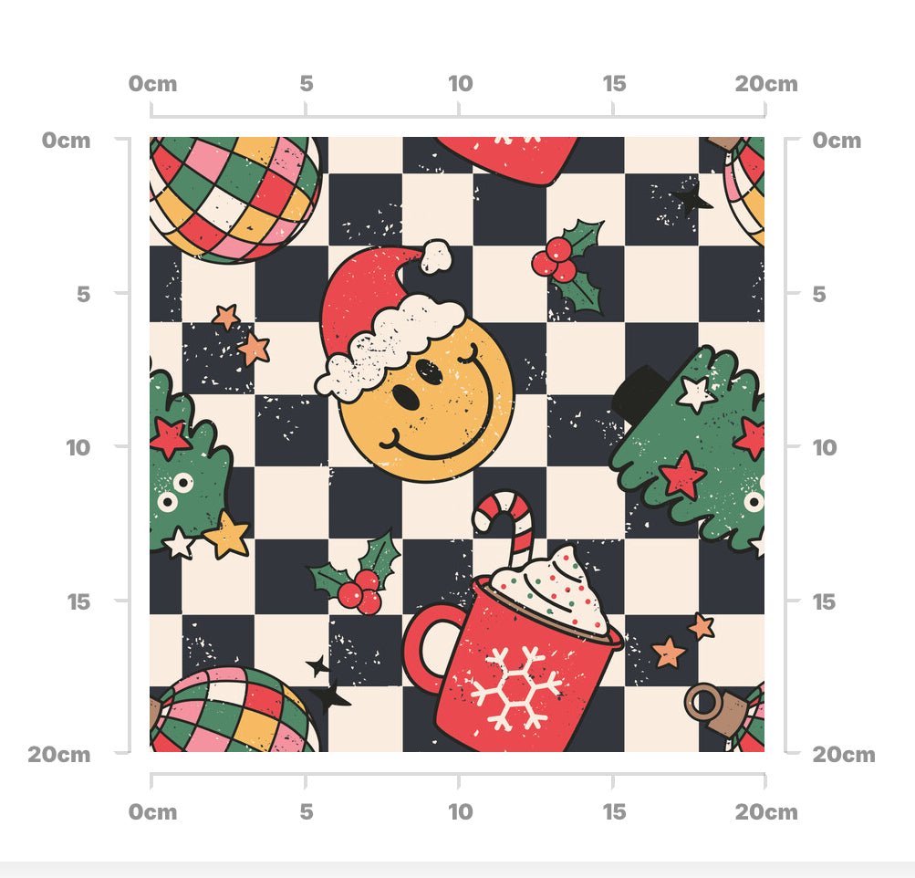 Retro check Christmas