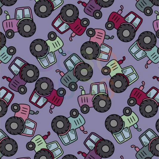 Purple tractors