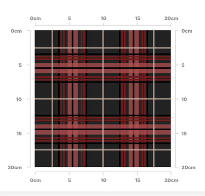 Tartan (black and red)