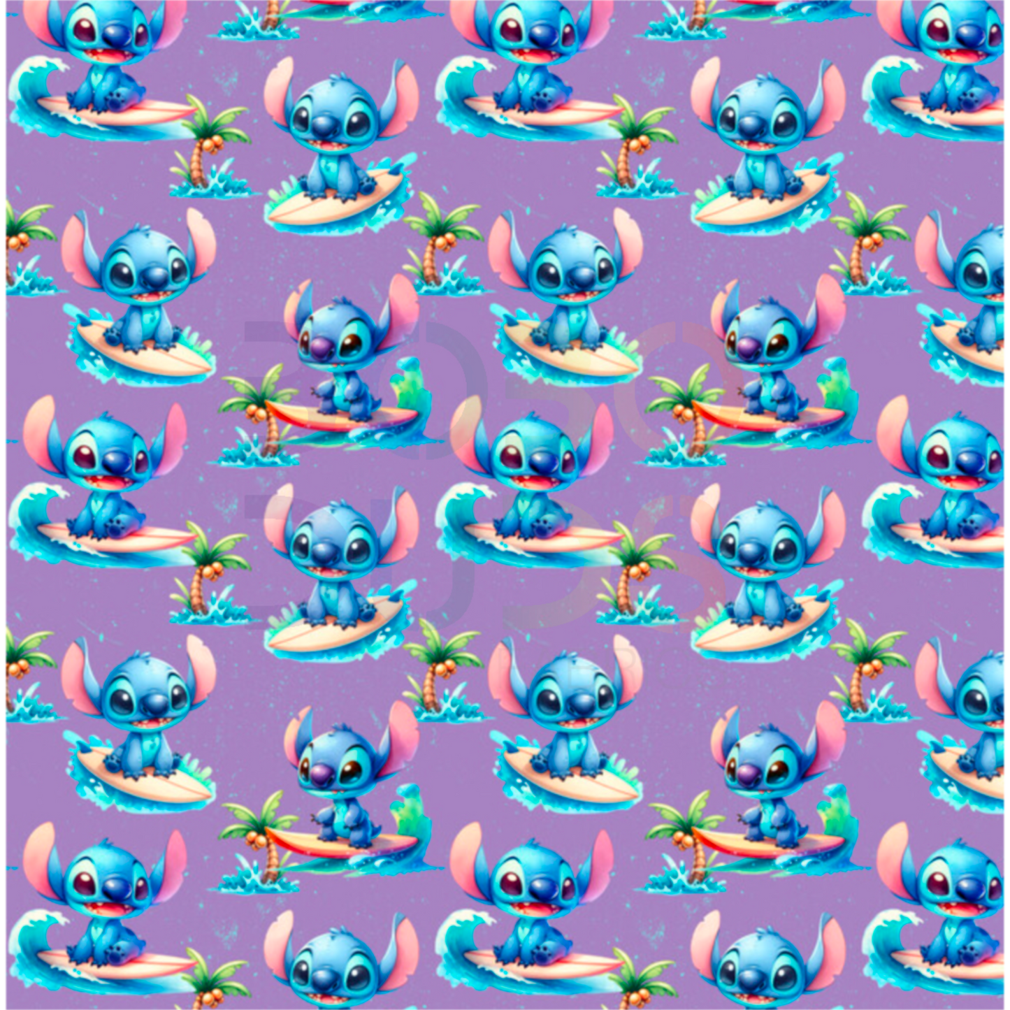 Stitching around purple