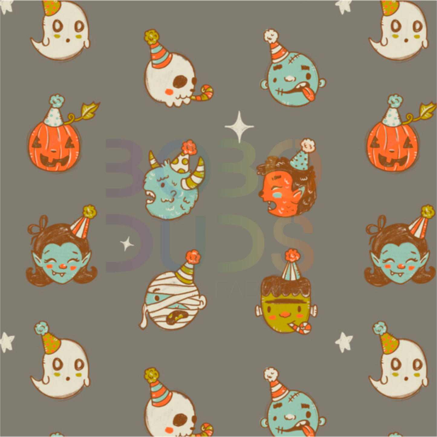 Cute monsters (grey)