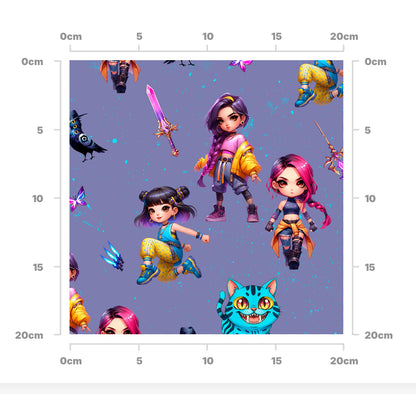 Demon pop stars purple