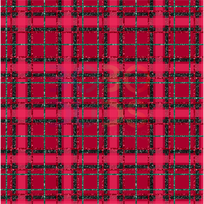 Xmas glitter tartan