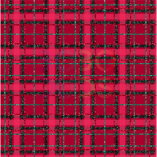 Xmas glitter tartan