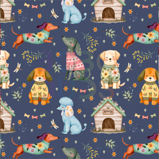 Spring dog (blue)
