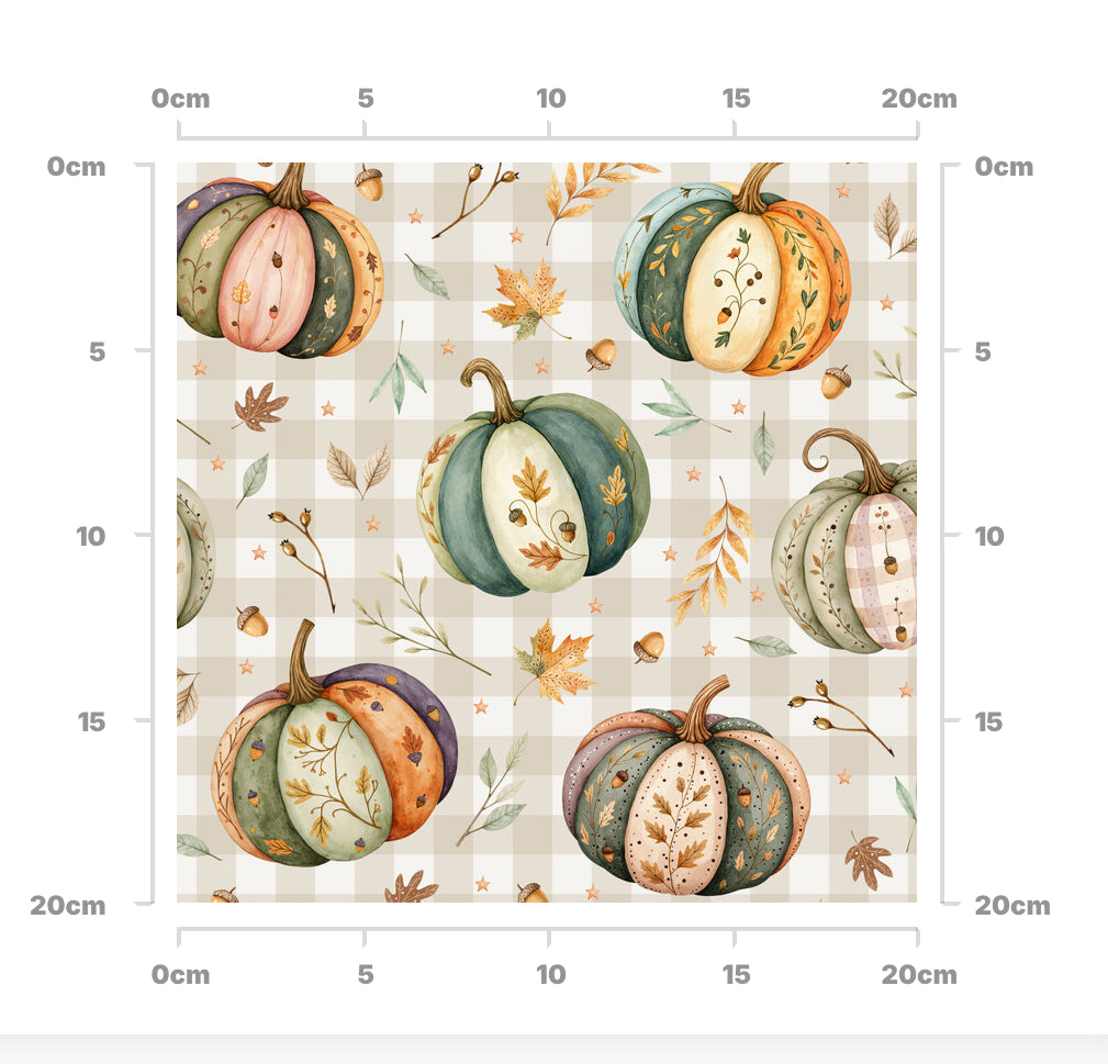 Stripe pumpkins (gingham)