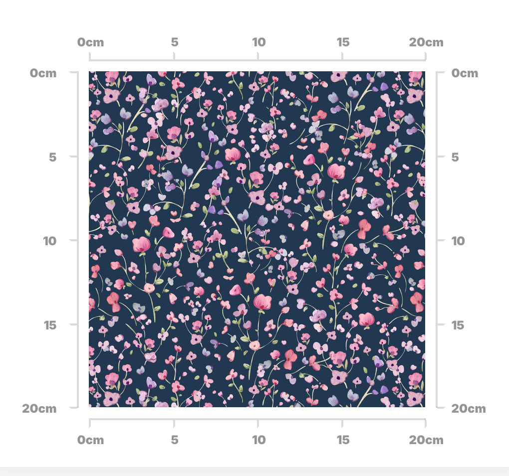 Mini floral navy