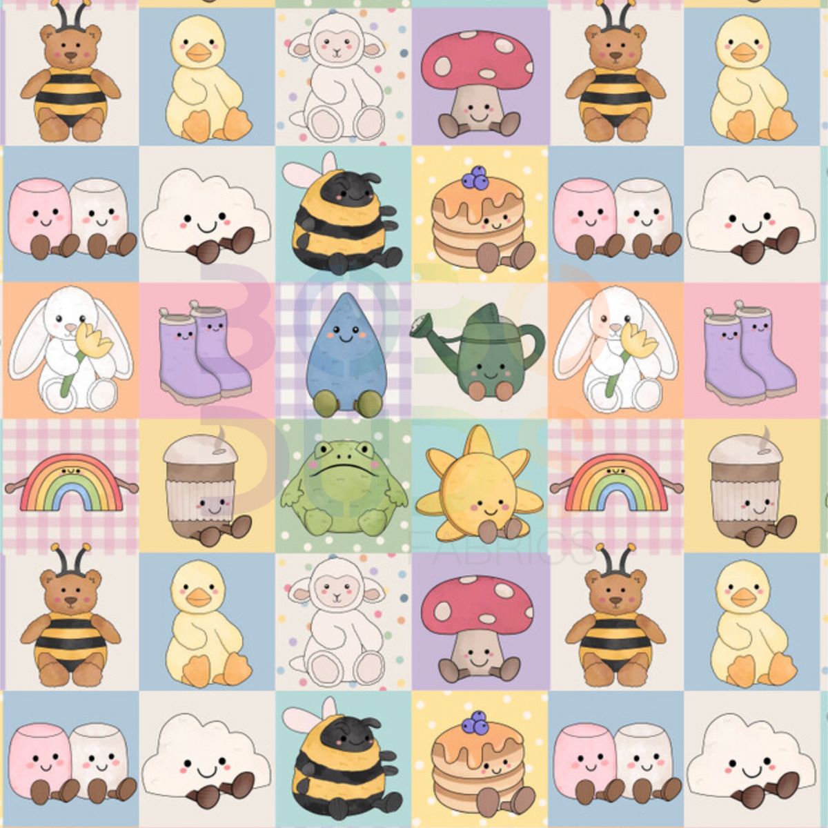 Spring jelly grid (pink)