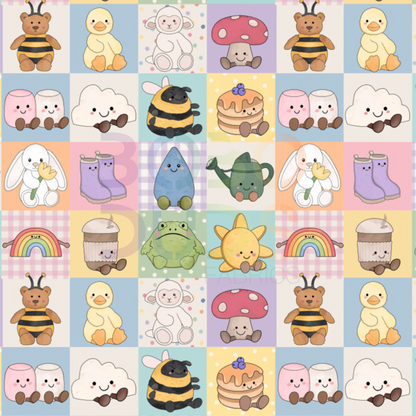 Spring jelly grid (pink)