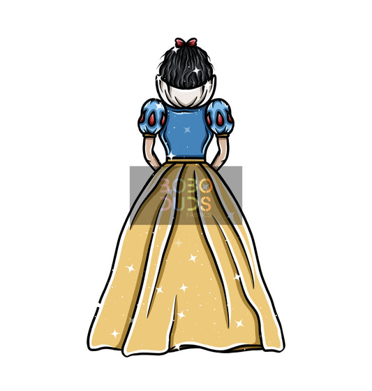 Princess who ate a apple PNG Transferp