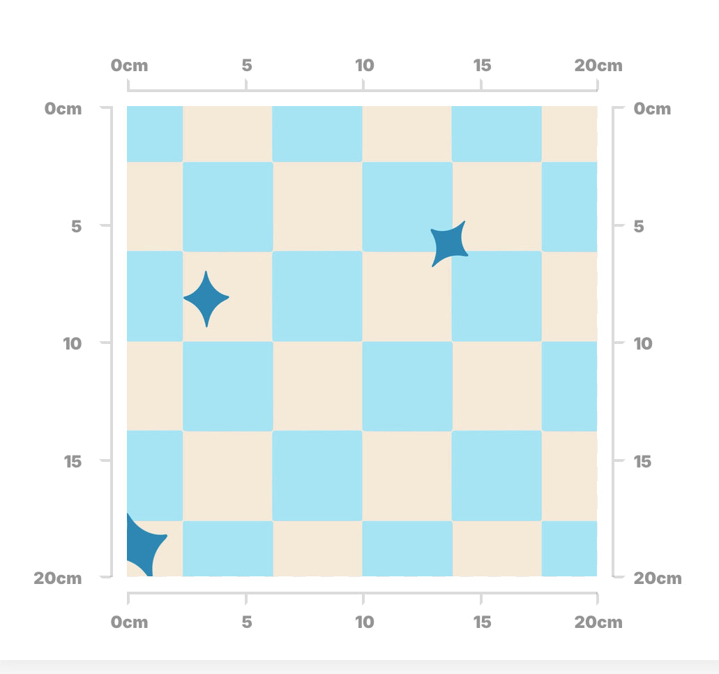 Candy checkers blue