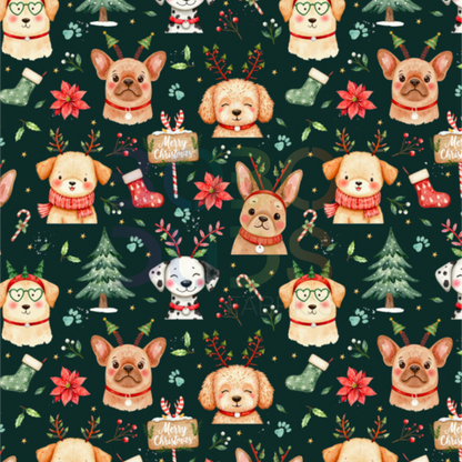 Christmas pug (dark)