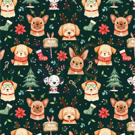 Christmas pug (dark)