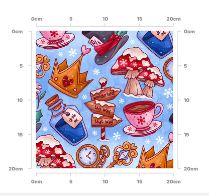 Wonderland in winter (blue)