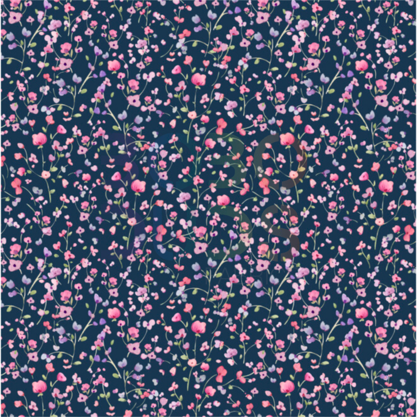 Mini floral navy