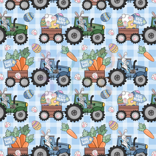 Gingham tractor