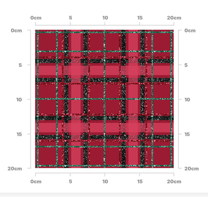 Xmas glitter tartan