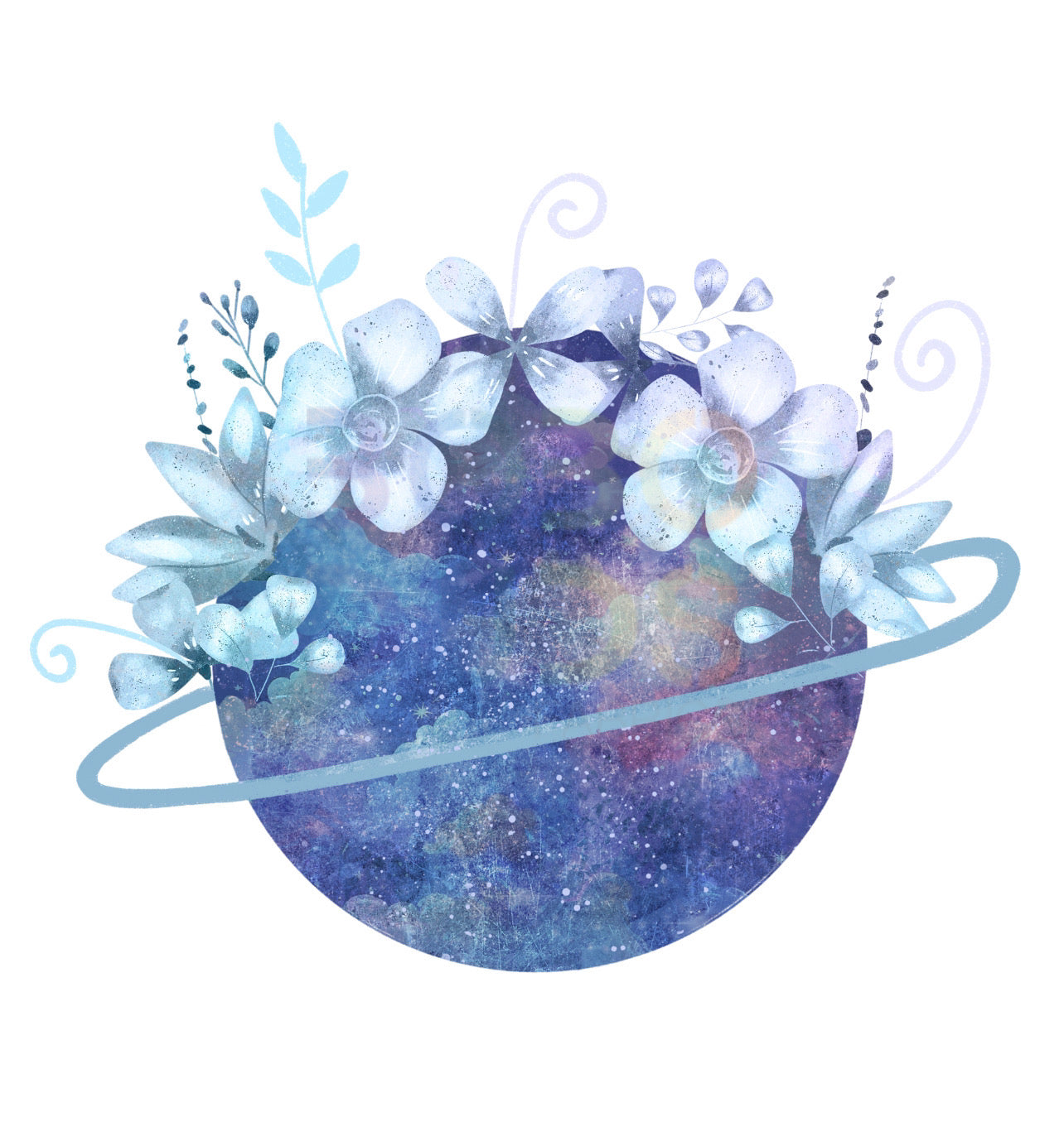 Floral galaxy (PNG Transfer)