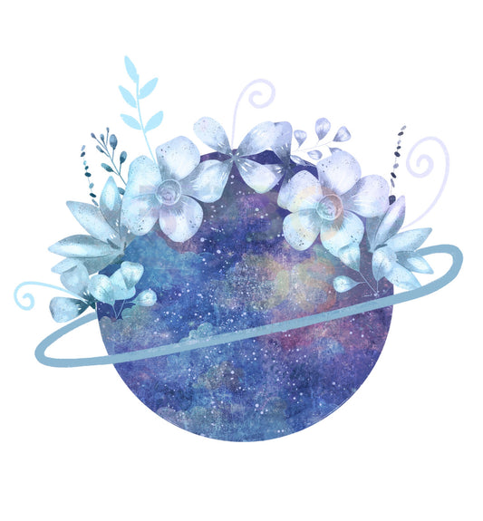 Floral galaxy (PNG Transfer)