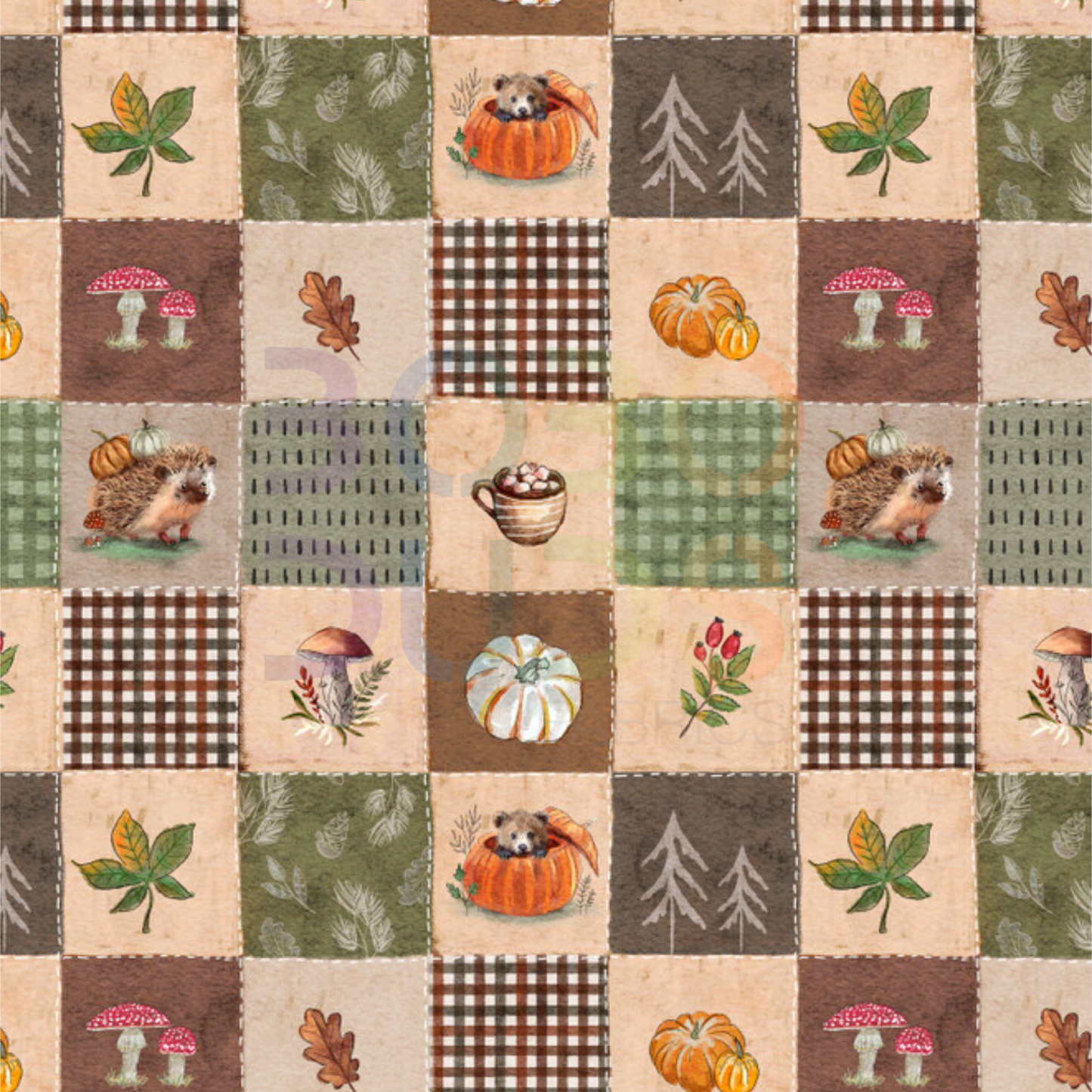 Plaid stitched