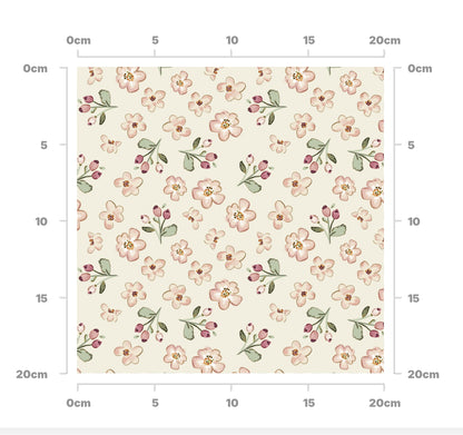 Cranberry combi floral