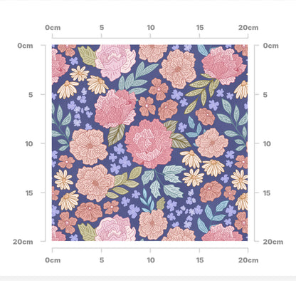 Dottie floral (indigo)