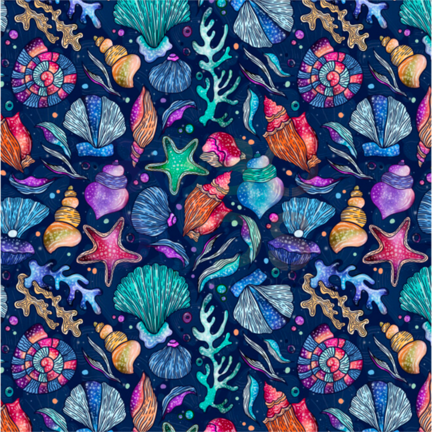 Rainbow seashells
