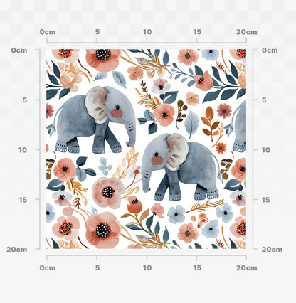 Floral elephants