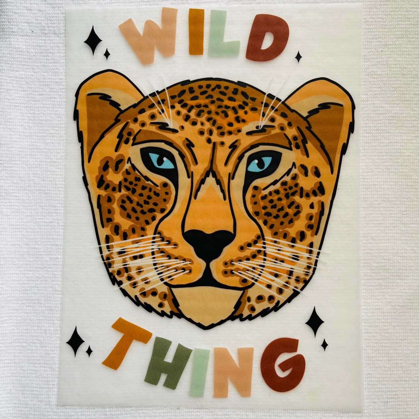 Wild thing 12cm wide transfer (instock)