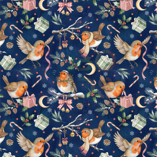 Festive robins