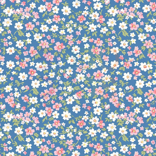 Blue ditsy floral