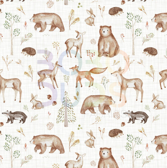 Hickory woodland animals