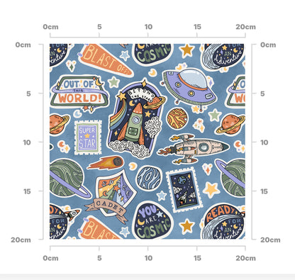 Space stickers slate