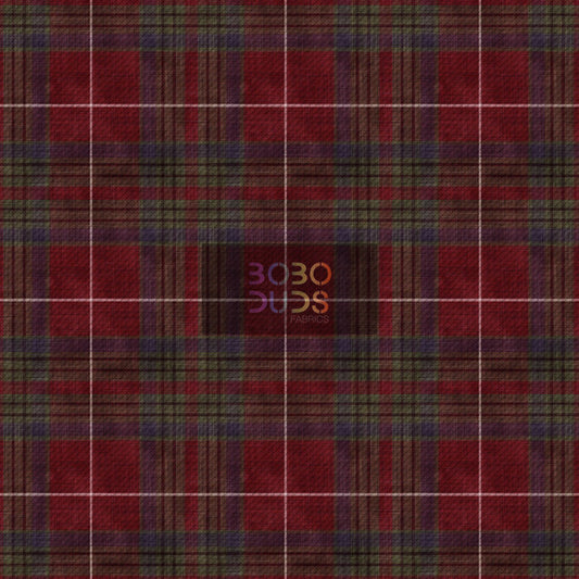 Red traditional tartan