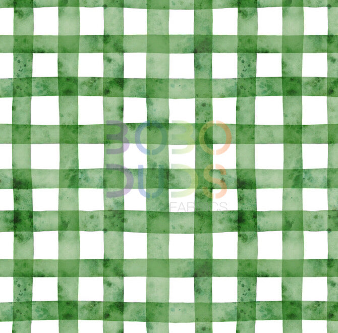 St Patrick’s green gingham