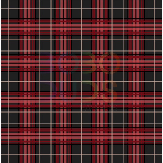 Tartan (black and red)