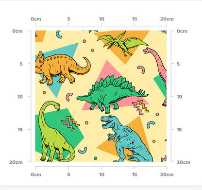 Retro dinos (lemon)