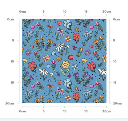 Denim ditsy floral