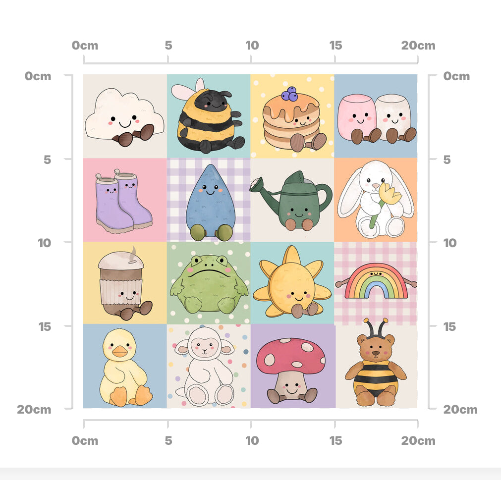 Spring jelly grid (pink)