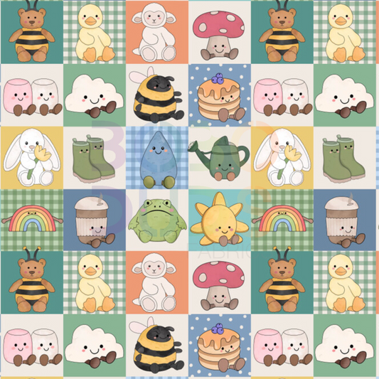 Spring jelly grid (blue)