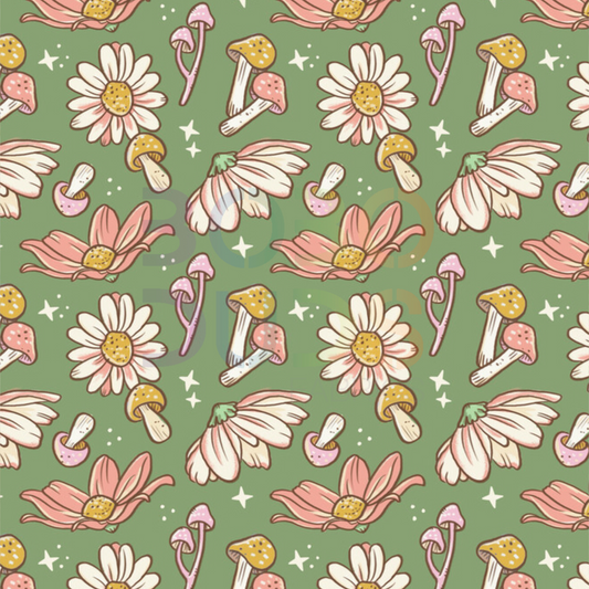 Cottage core flower green