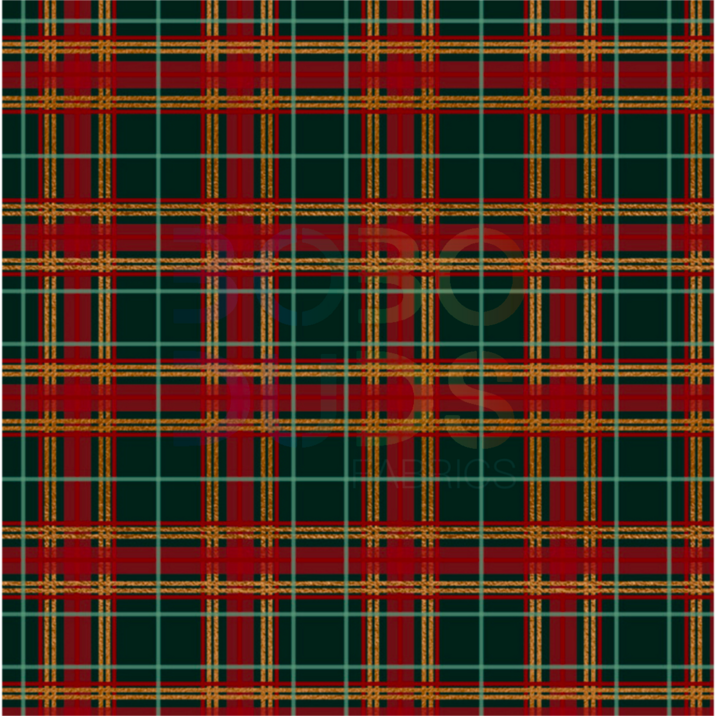 Xmas green and red tartan