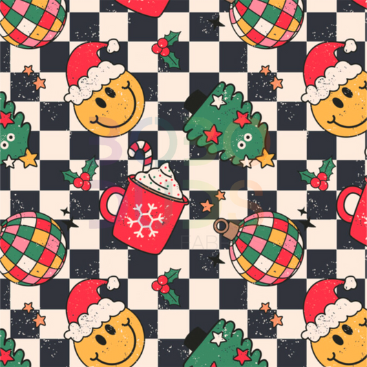 Retro check Christmas