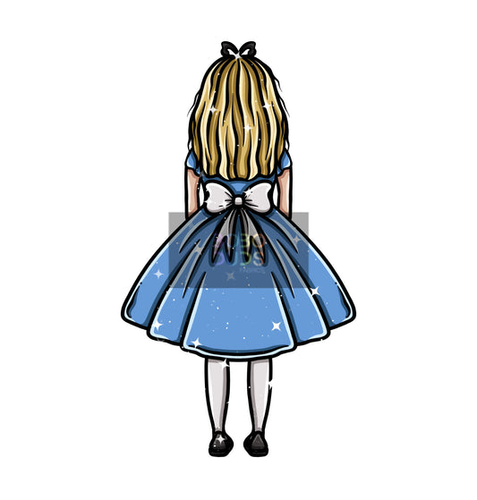 Girl in wonderland  PNG Transfer