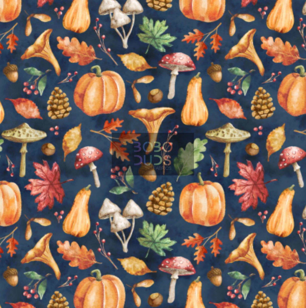 Pumpkins fall (navy)