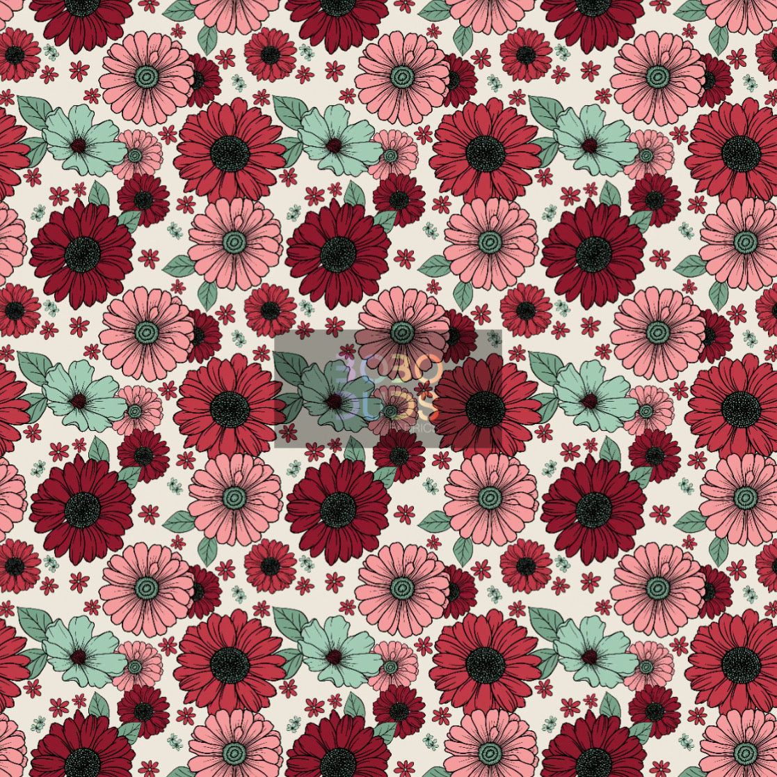 Daisies retro Christmas